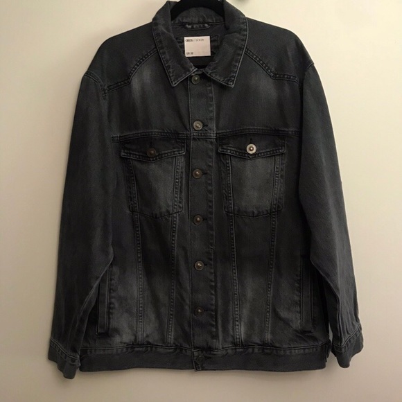 ASOS CURVE Black Jean Jacket - Picture 3 of 4